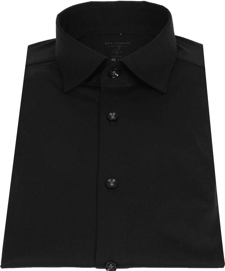 OLYMP Level Five Body fit zakelijk overhemd met knoopsluiting model 'New York Kent'