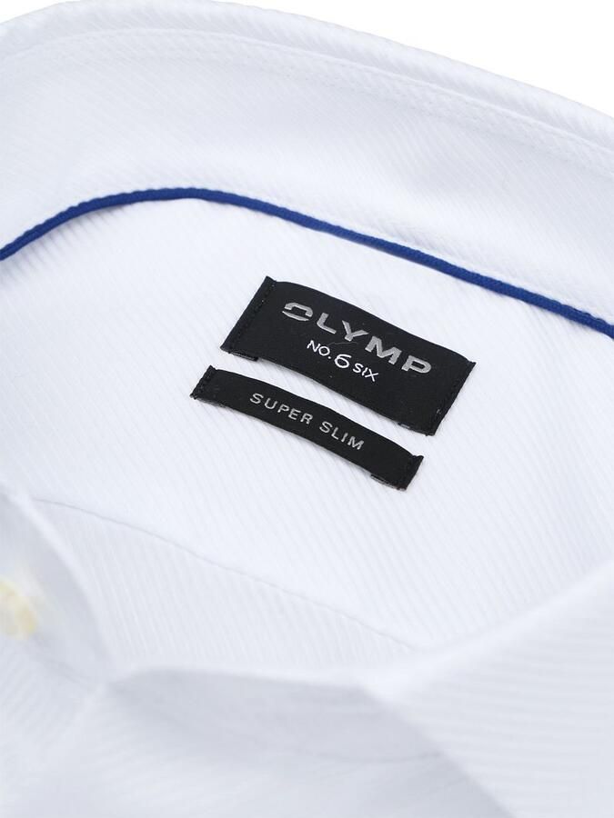 OLYMP No. Six Super slim fit zakelijk overhemd van twill - Foto 5