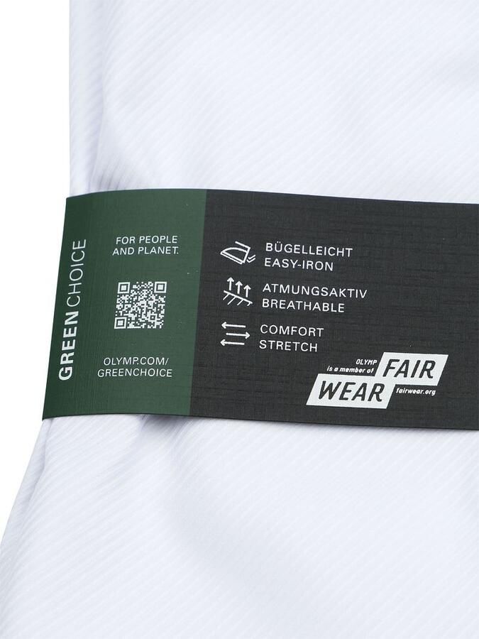 OLYMP No. Six Super slim fit zakelijk overhemd van twill - Foto 6