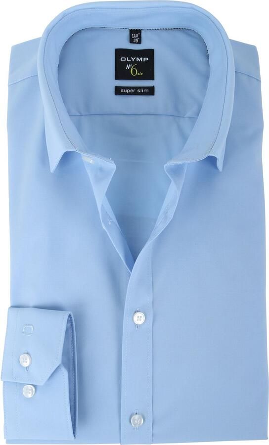 OLYMP No. Six Super slim fit zakelijk overhemd van popeline - Foto 7