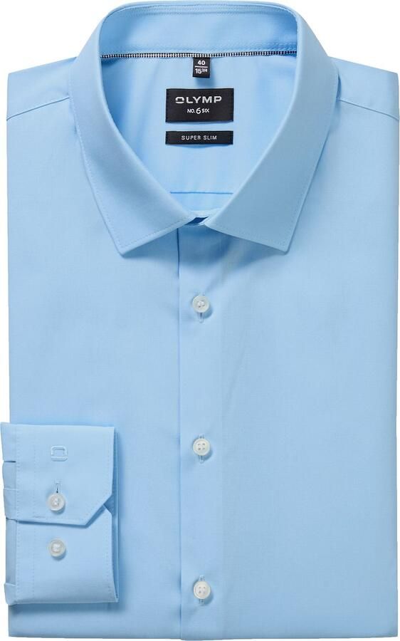 OLYMP No. Six Super slim fit zakelijk overhemd van popeline