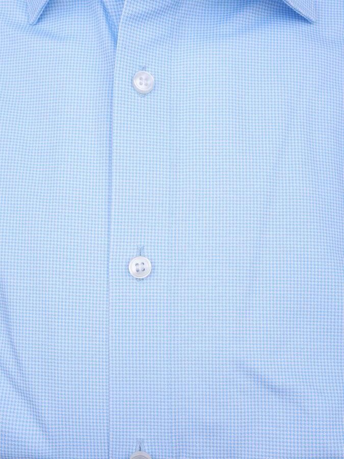 Olymp Overhemd Level 5 24 Seven Pied De Poule Blauw - Foto 2