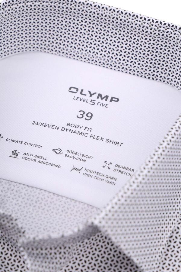 Olymp Overhemd Level 5 24 Seven Print Blauw - Foto 2