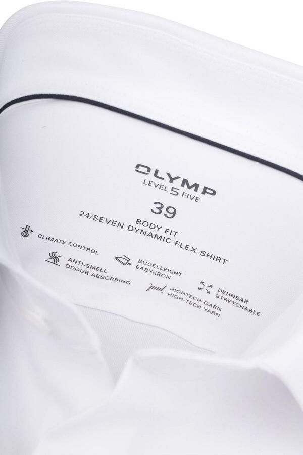 OLYMP Level Five Slim fit zakelijk overhemd met stretch - Foto 4