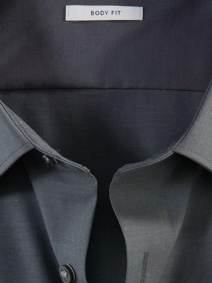 OLYMP Level Five Slim fit zakelijk overhemd van chambray - Foto 2