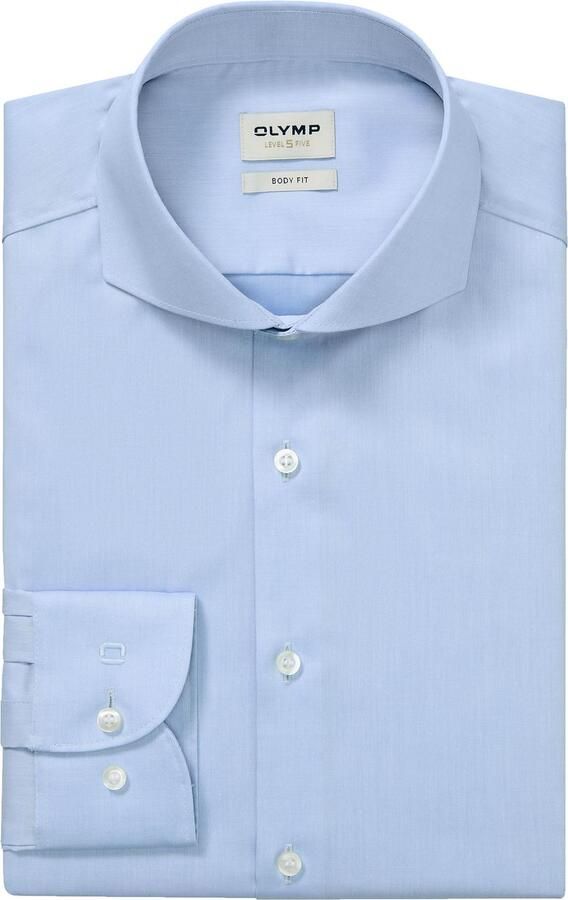 Olymp business shirt body fit lichtblauw