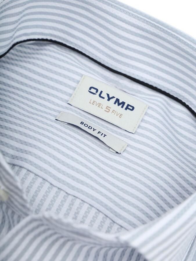 Olymp Overhemd Level 5 Luxury Stripe Lichtblauw - Foto 2