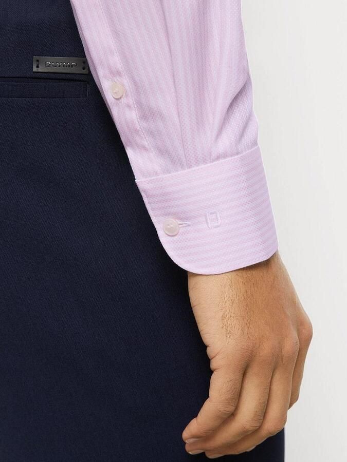 Olymp Overhemd Level 5 Luxury Stripe Roze - Foto 2