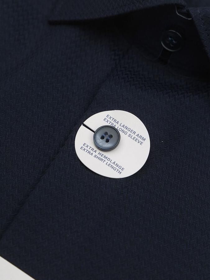 Olymp Overhemd Level 5 Navy Extra Lange Mouwen - Foto 4