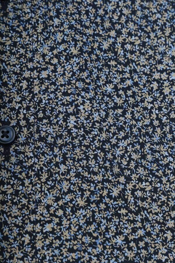 Olymp Short Sleeve Overhemd Luxor Print Navy - Foto 3