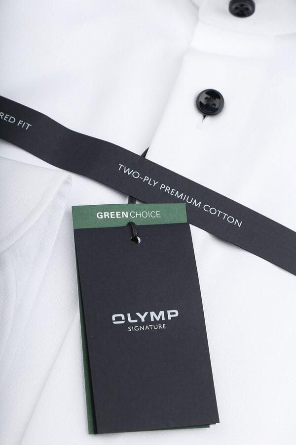 Olymp Signature Overhemd Twill Wit - Foto 3