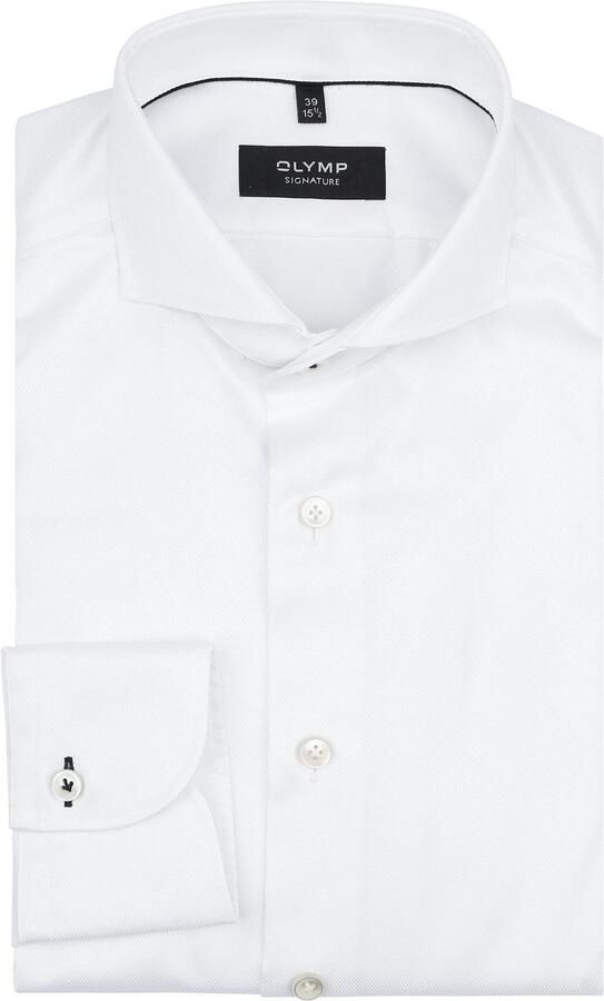 Olymp Overhemd Lange Mouw Signature Overhemd Wit