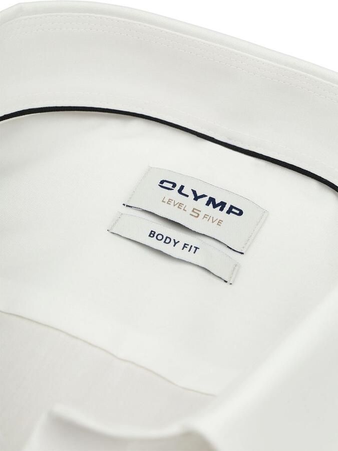 OLYMP Smokingoverhemd Level Five body fit Omslagmanchetten verborgen knoopsluiting - Foto 5