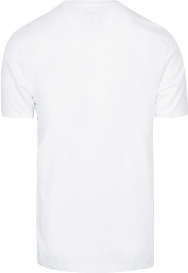 OLYMP Level Five T-shirt met geribde ronde hals in een set van 2 stuks - Foto 3