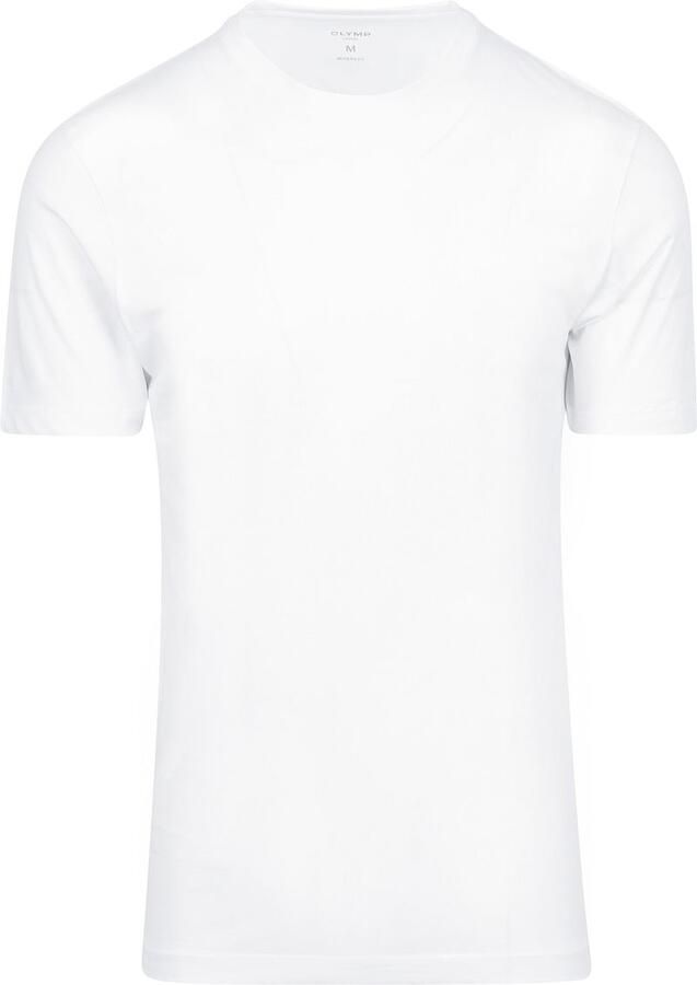 OLYMP Level 5 T-shirt met geribde ronde hals in een set van 2 stuks - Foto 4