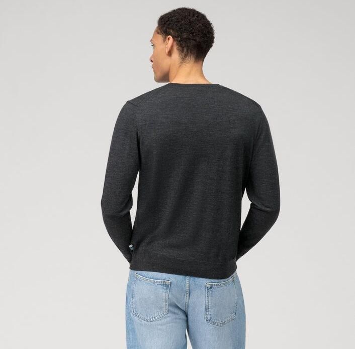 OLYMP Trui met ronde hals brei casual moderne gebreide trui - Foto 3