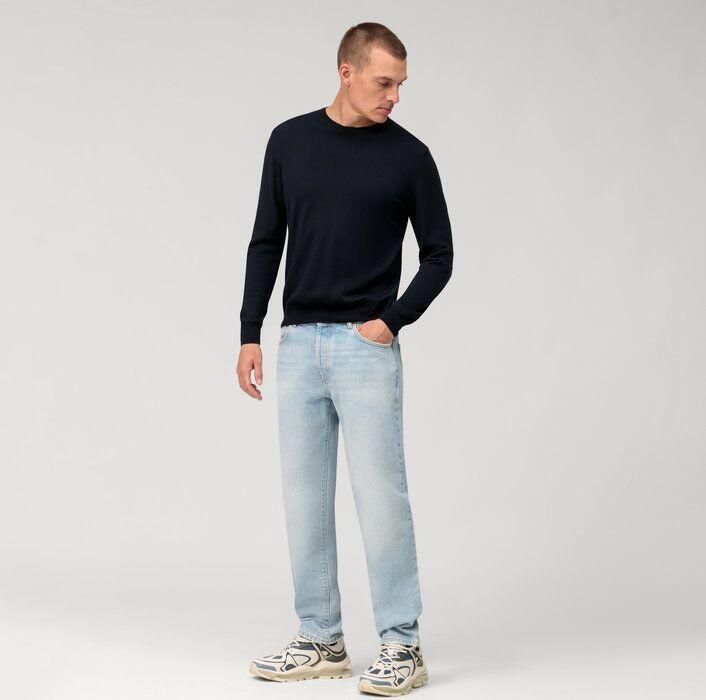 OLYMP Trui met ronde hals brei casual moderne gebreide trui - Foto 7