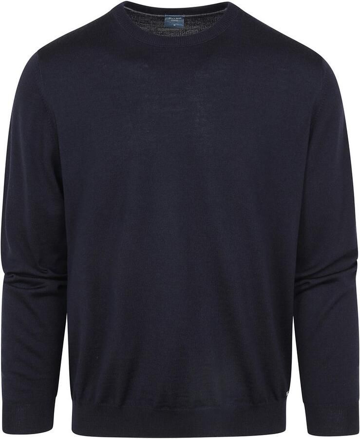 OLYMP Trui met ronde hals brei casual moderne gebreide trui