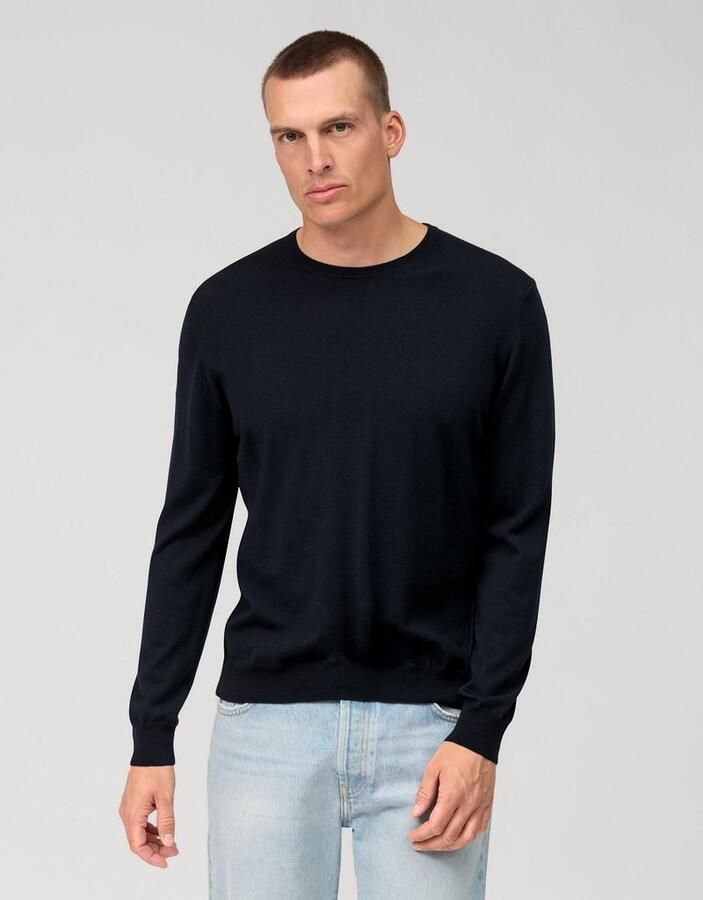 OLYMP Trui met ronde hals brei casual moderne gebreide trui - Foto 3
