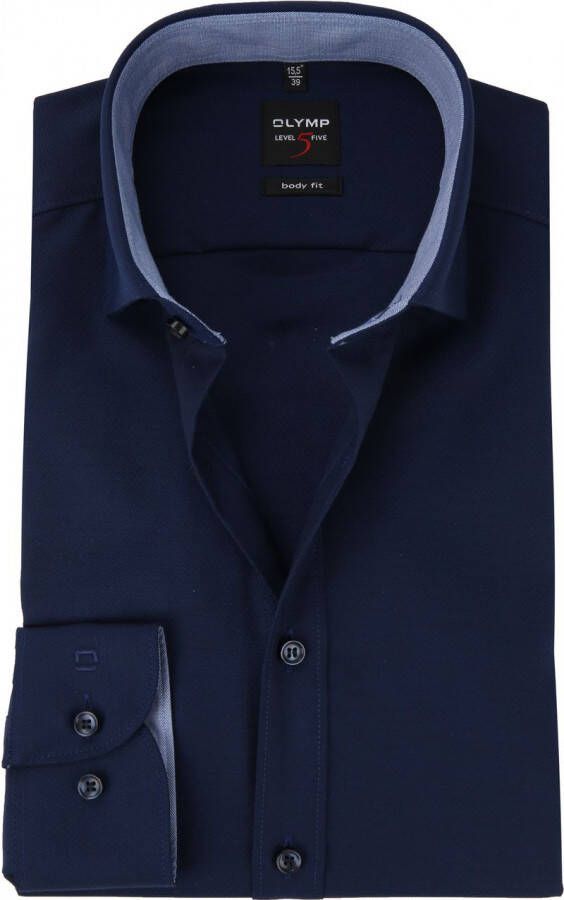 OLYMP Level Five Slim fit zakelijk overhemd met effen structuur