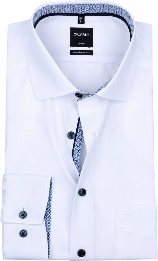 Olymp Overhemd Luxor Modern-Fit Wit