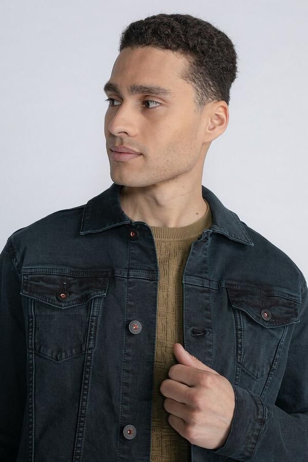 Petrol Denim Jack Navy - Foto 3