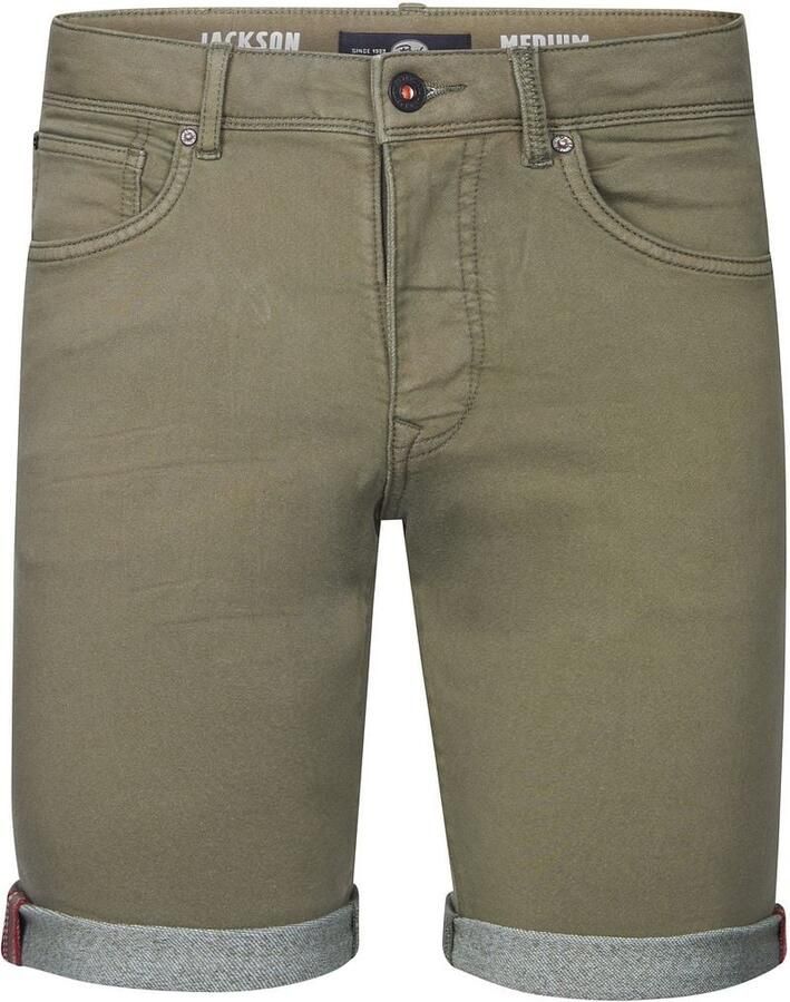 Petrol Industries Broek Denim Short Jackson Olijfgroen - Foto 6