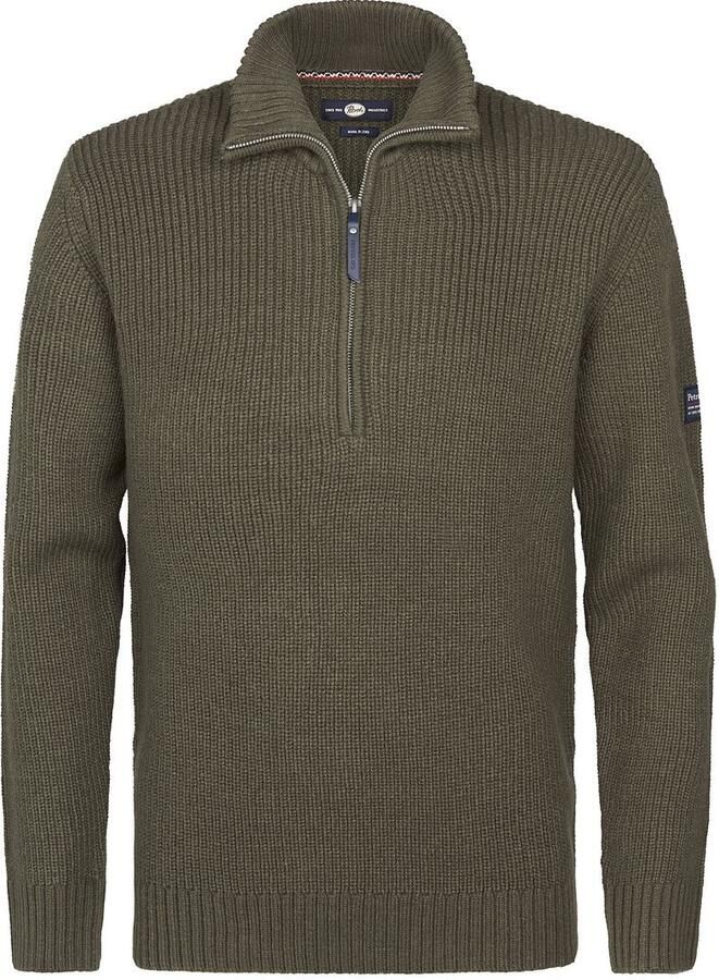 Petrol Half Zip Pullover Army Green