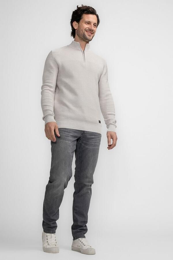 Petrol Half Zip Pullover Ecru - Foto 2