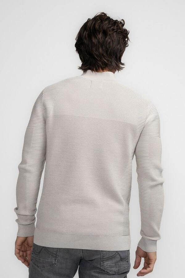 Petrol Half Zip Pullover Ecru - Foto 3