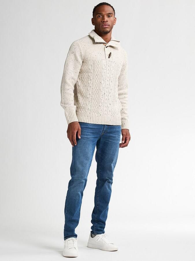 Petrol Kabeltrui Half Zip Hamilton Ecru - Foto 3