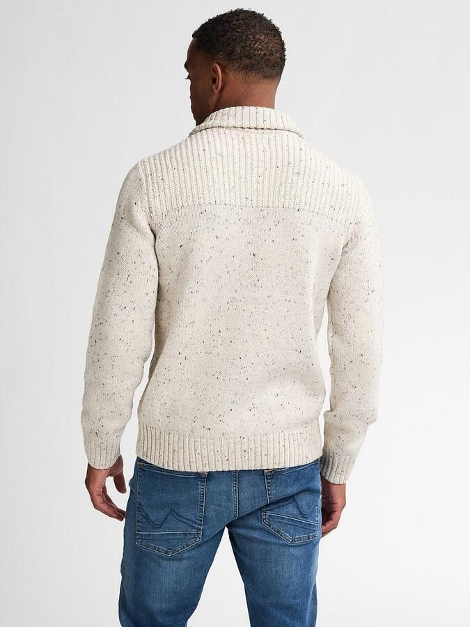 Petrol Kabeltrui Half Zip Hamilton Ecru - Foto 5