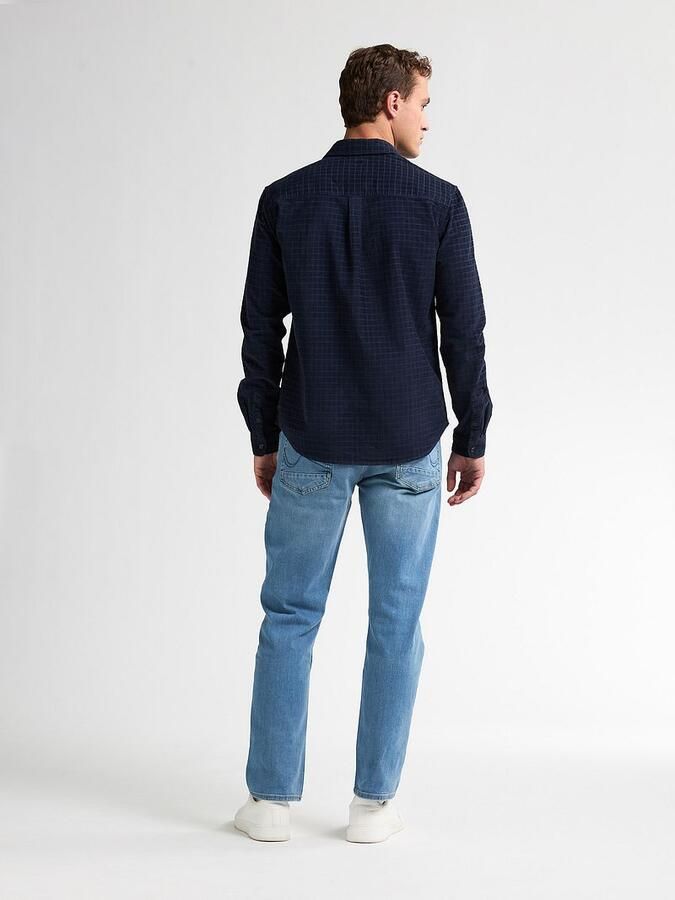 Petrol Overhemd Corduroy Navy - Foto 2