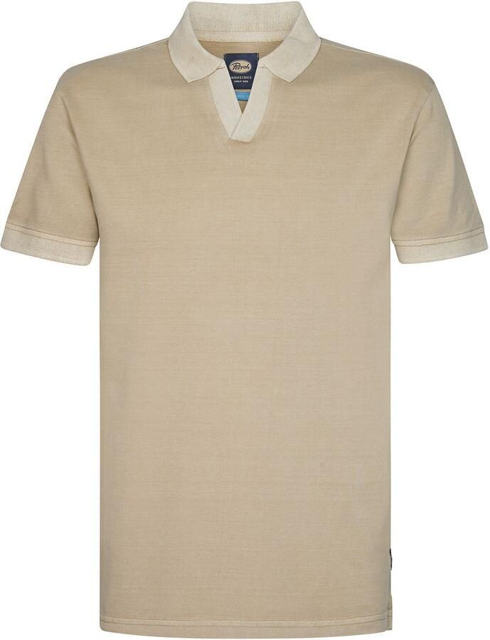 Petrol Piqué Polo Cayside Beige