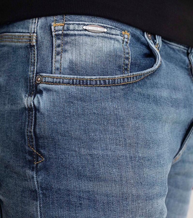 Petrol Industries slim fit jeans Seaham met riem medium vintage