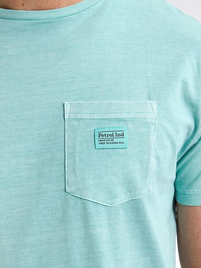 Petrol T-Shirt Key Melange Aqua