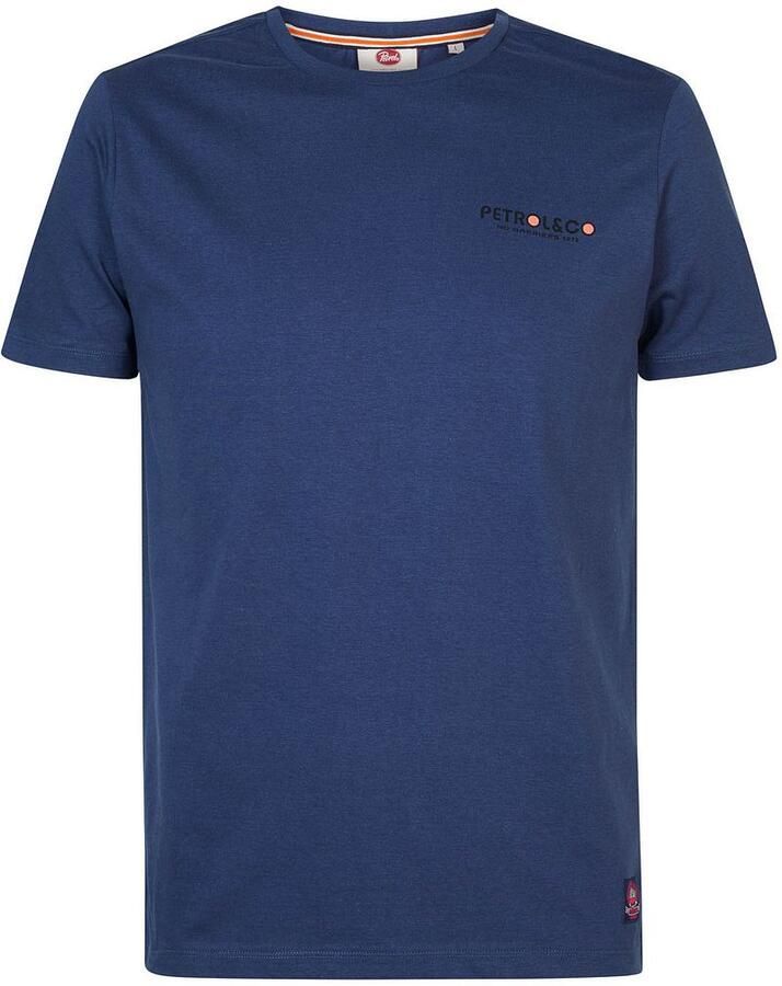 Petrol Industries T-shirt met backprint stone blue - Foto 2