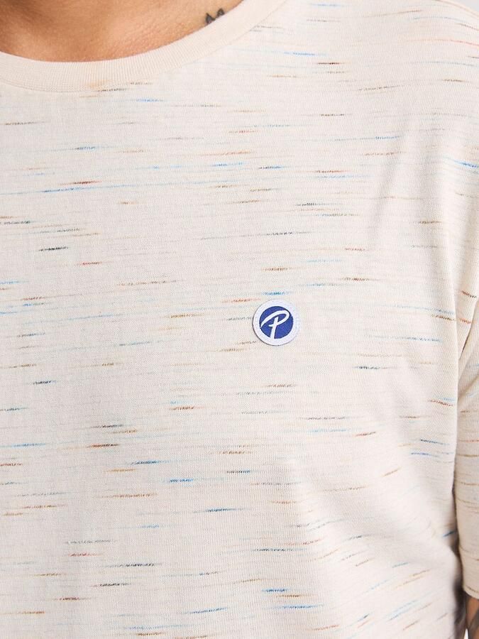 Petrol Industries T-shirt T-Shirt Sandstone Melange Ecru - Foto 4