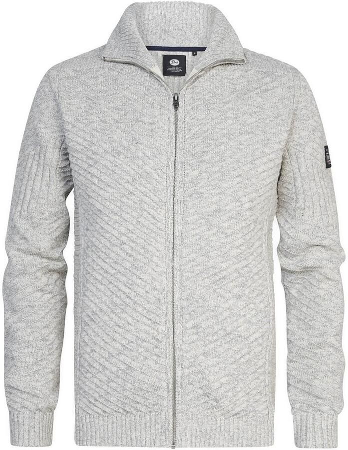 Petrol Industries gebreid vest antique white melee - Foto 5