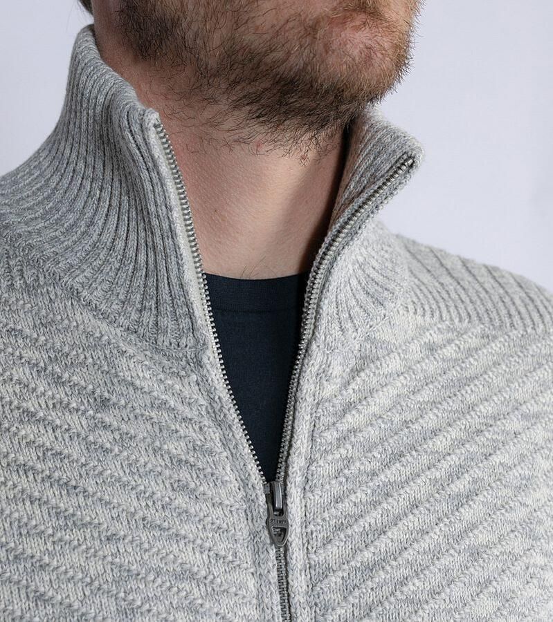 Petrol Industries gebreid vest antique white melee - Foto 3