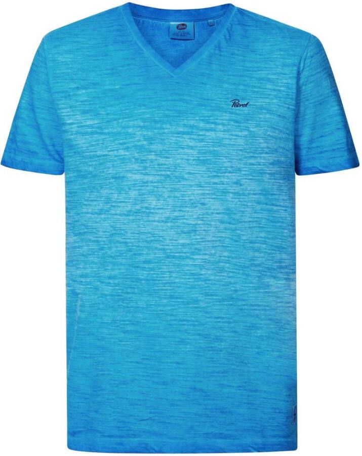 Petrol Industries gemêleerd T-shirt electric blue