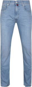 Pierre Cardin pantalon Lyon lichtblauw effen katoen