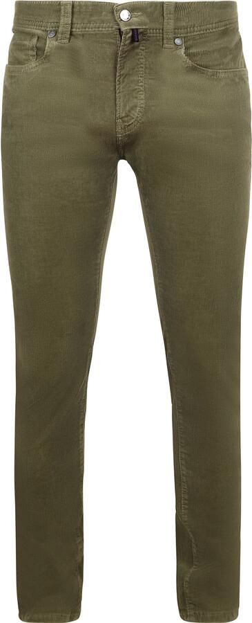 Pierre Cardin Broek Lyon Corduroy Olive - Foto 1