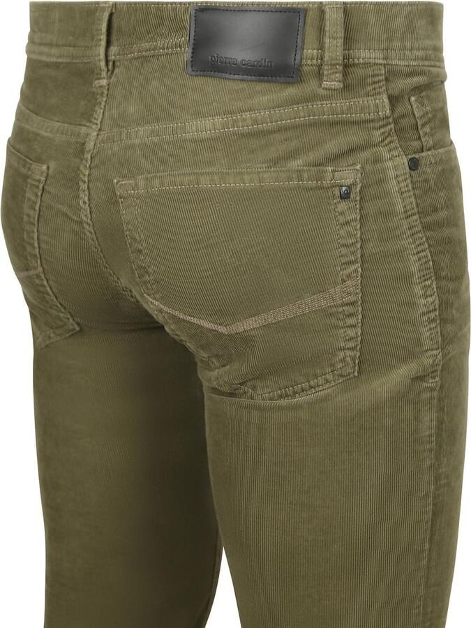 Pierre Cardin Broek Lyon Corduroy Olive - Foto 3