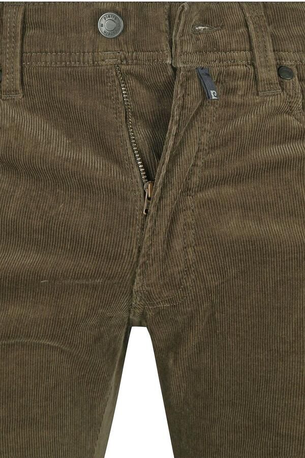 Pierre Cardin Broek Lyon Future Flex Corduroy Olijfgroen - Foto 2