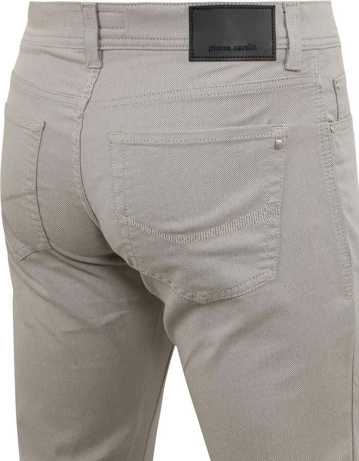 Pierre Cardin Futureflex Lyon Tapered Katoenen Broek Beige Heren - Foto 8