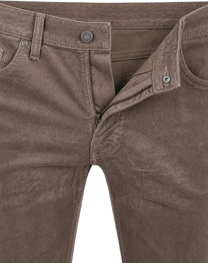 Pierre Cardin Broek Lyon Tapered Corduroy Taupe - Foto 2