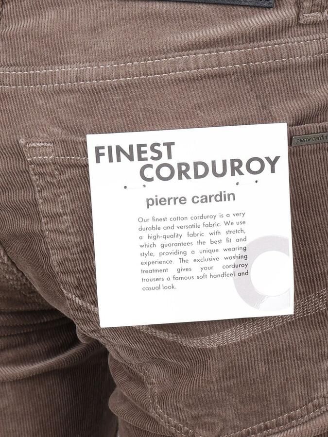 Pierre Cardin Broek Lyon Tapered Corduroy Taupe - Foto 4