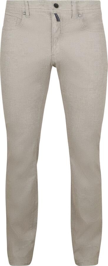 Pierre Cardin Broek Lyon Tapered Print Greige