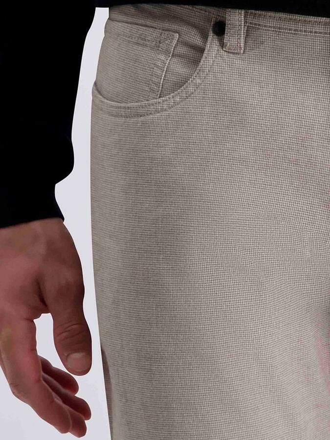 Pierre Cardin Broek Lyon Tapered Print Greige - Foto 3